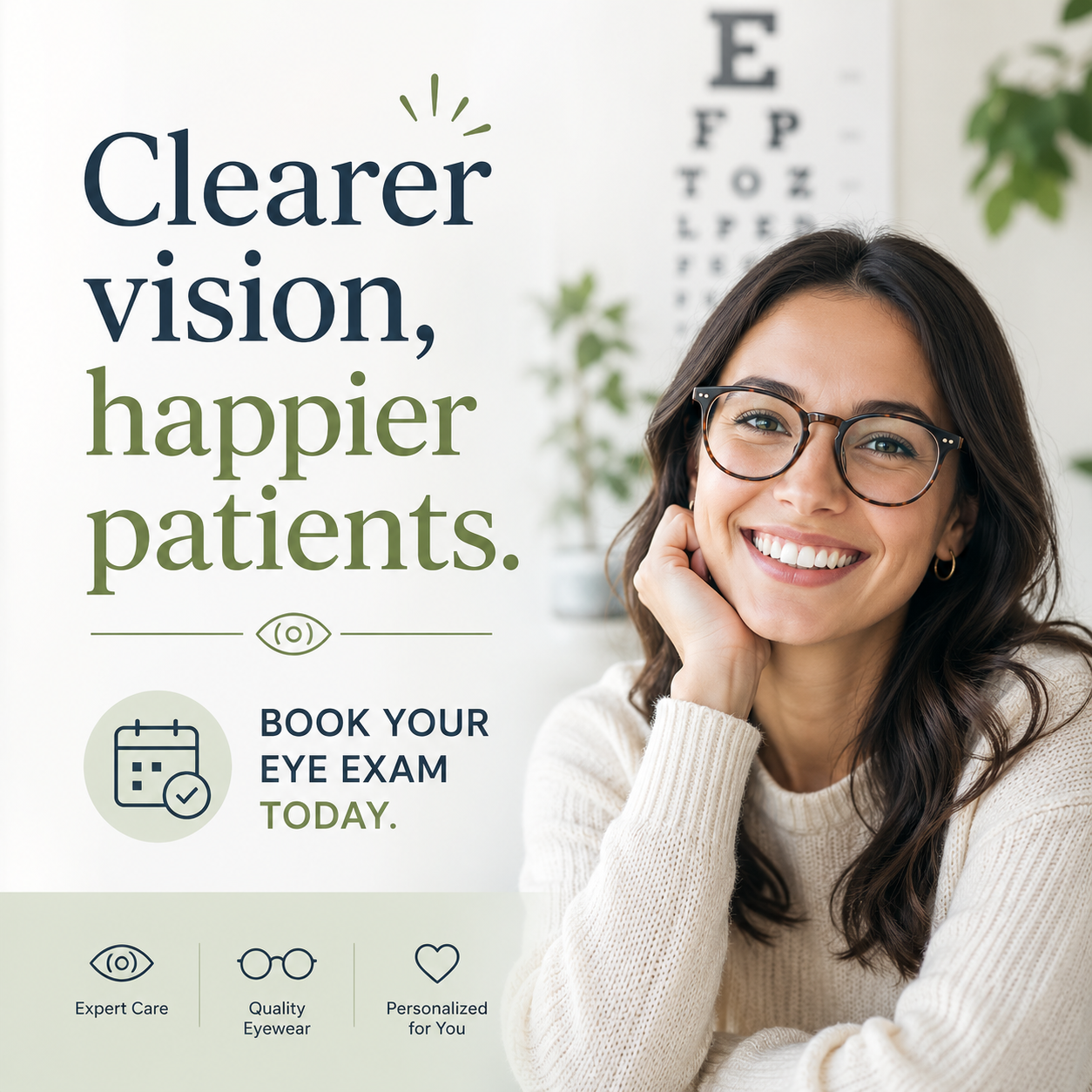 Clearer vision, happier patients — book your eye exam today